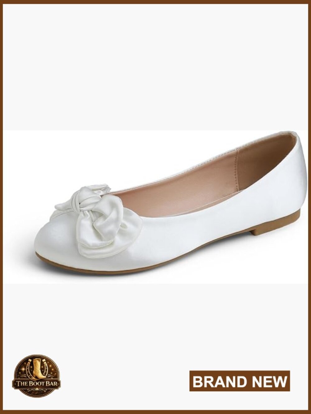 Round Toe Bow Tie Dress Ballet Flats Women's Slip On Comfort Shoes